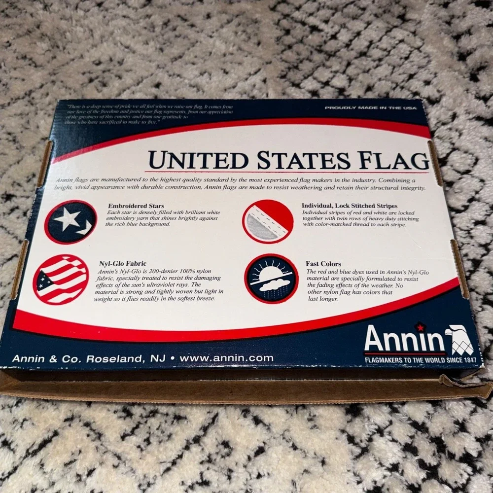 Annin 3x5' United States Nylon 100% All Weather‎ Flag